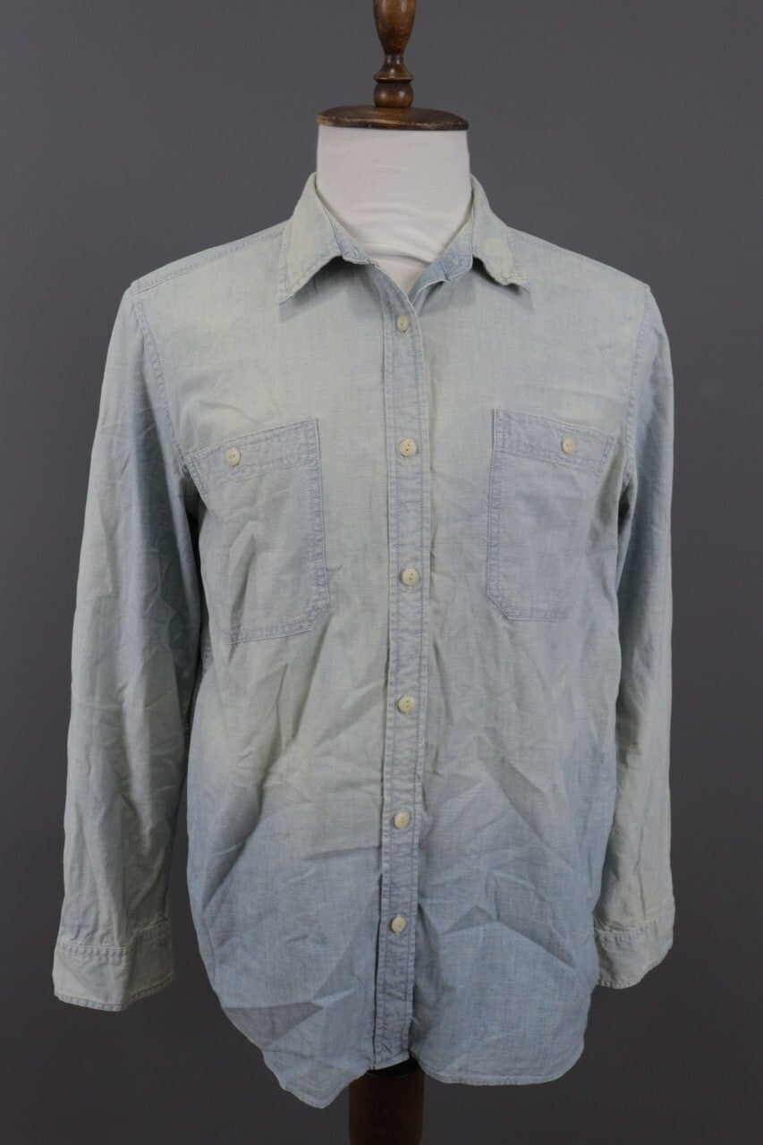 Denim & Supply Ralph Lauren Blue Long Sleeve Denim Over Shirt XL – Men's