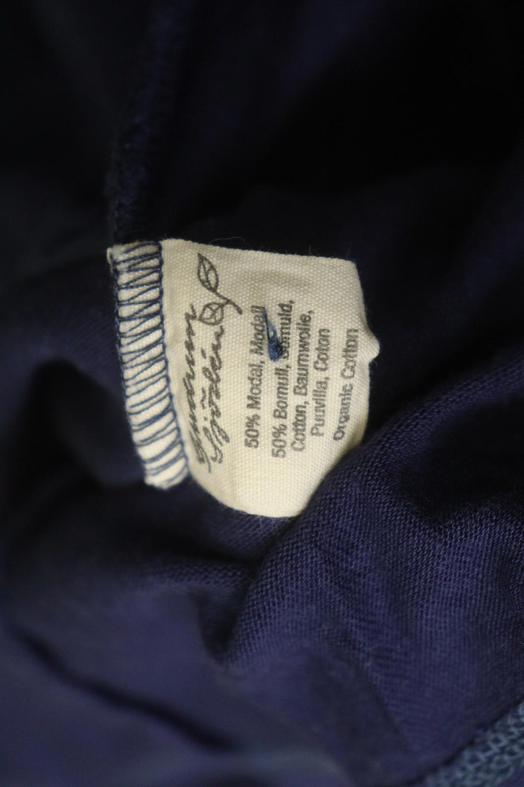 GUDRUN SJODEN Purple Organic Cotton Knit Crew Neck Button Front Cardigan – Size S