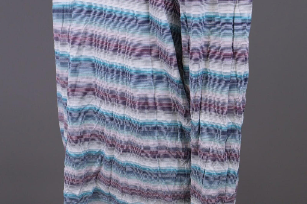 MISSONI UOMO Multicolor Striped Henley Knit Sweater – Size 54