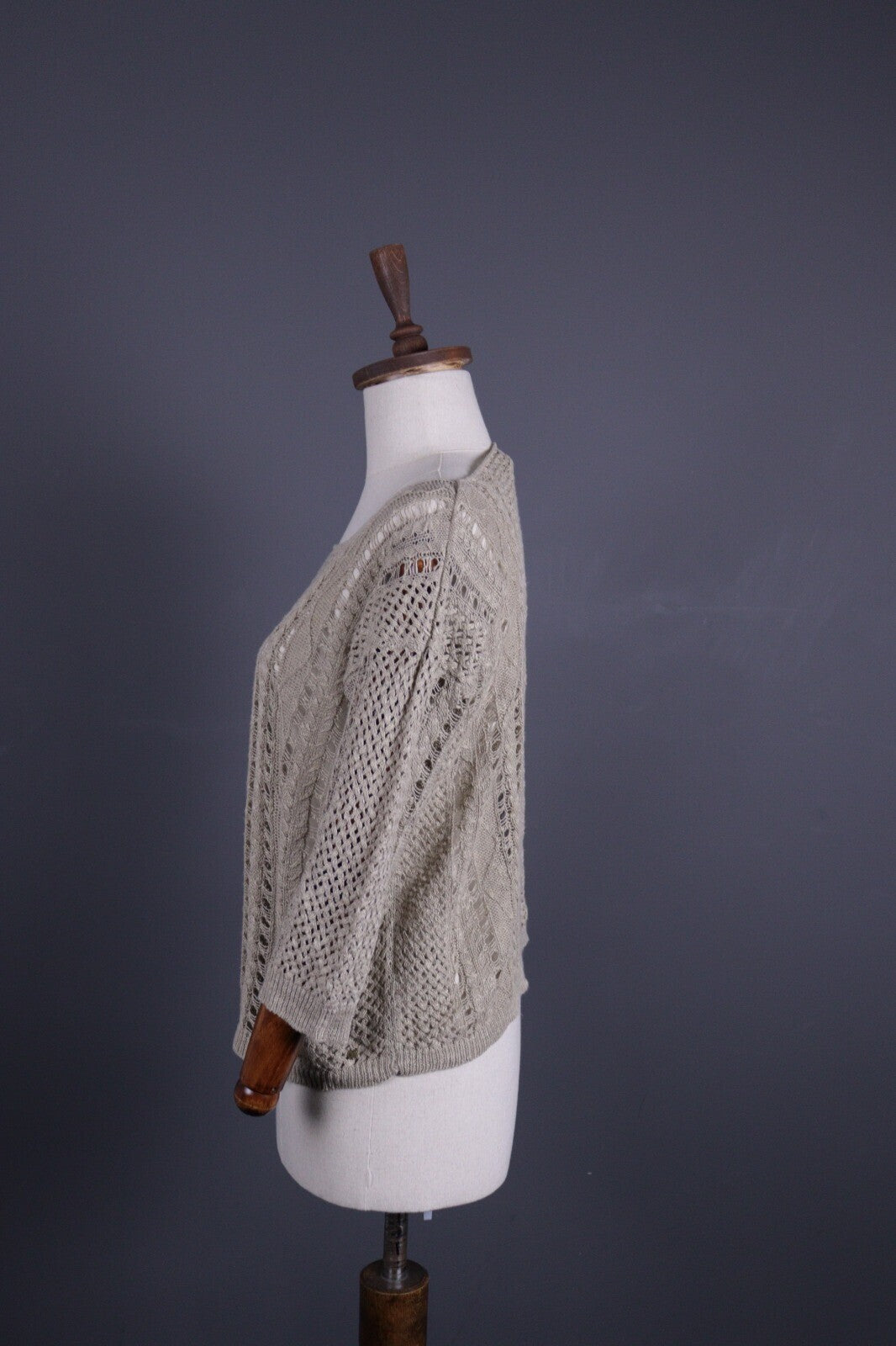 Denim & Supply Ralph Lauren Gray Linen Lagenlook Oversized Knit Sweater – Size M