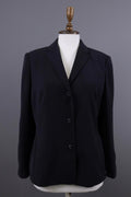 JIL SANDER Black Three Button Lightweight Blazer Jacket – Size 38 / S