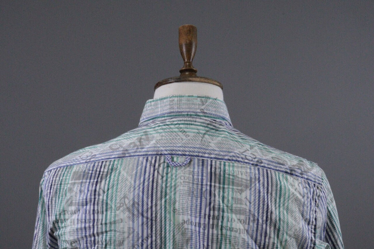 Desigual Barcelona Multicolor Striped Long Sleeve Button Down Shirt – Size L