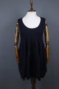 HIGH USE Navy Cotton Scoop Neck Sleeveless Casual Wide Strap Tank Dress – Size M