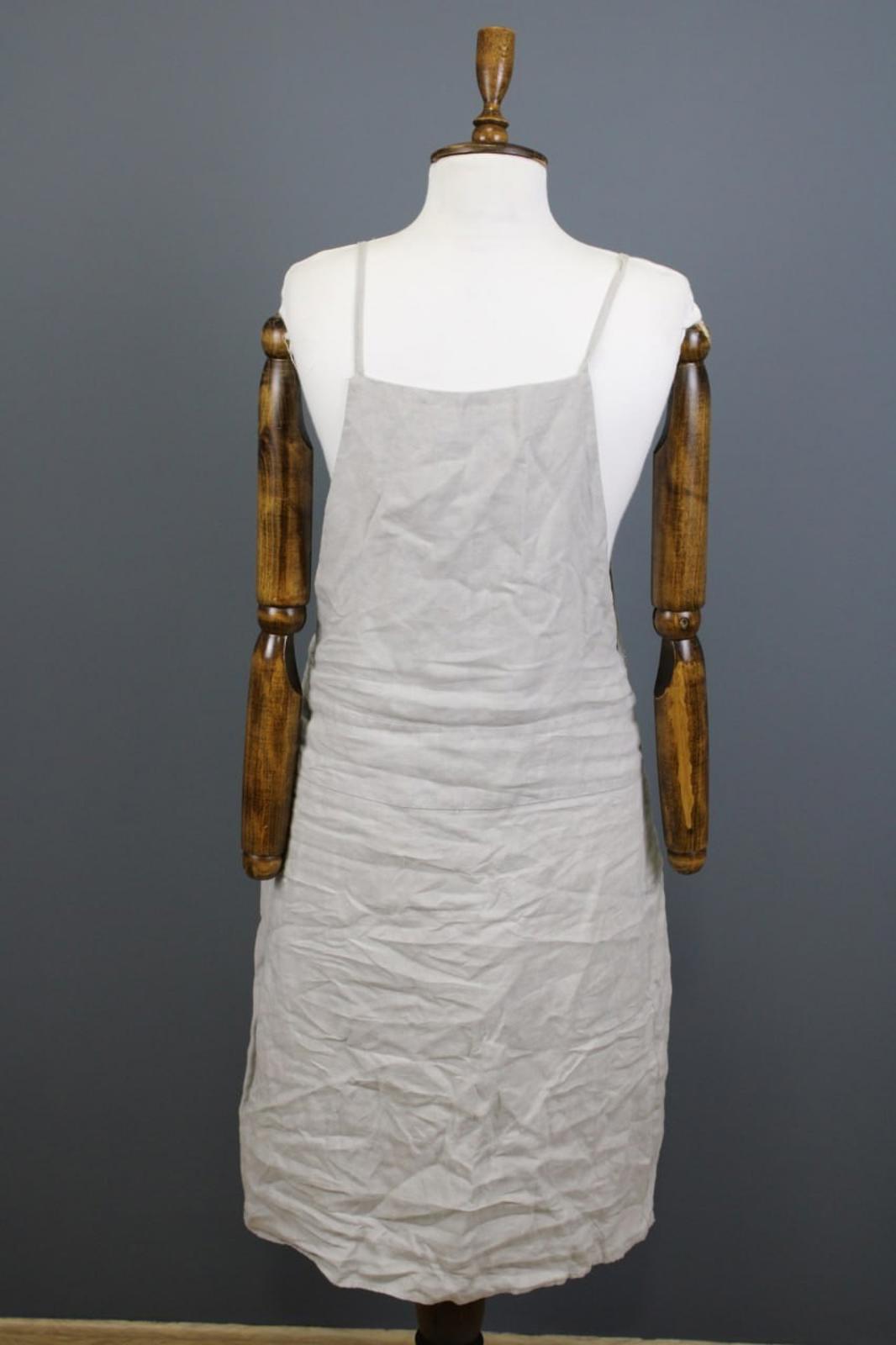SARAH PACINI Gray Spaghetti Strap Square Neck Sleeveless Tank Dress – Size M/L