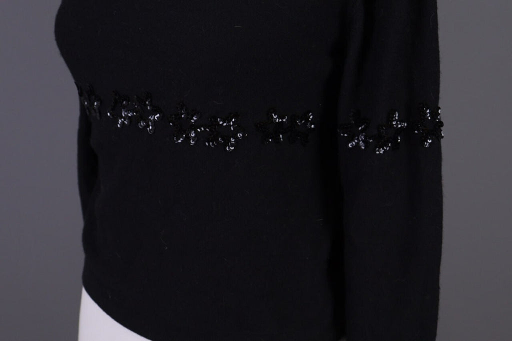 Sonia by Sonia Rykiel Black Wool Angora Knit Sweater 40 / M