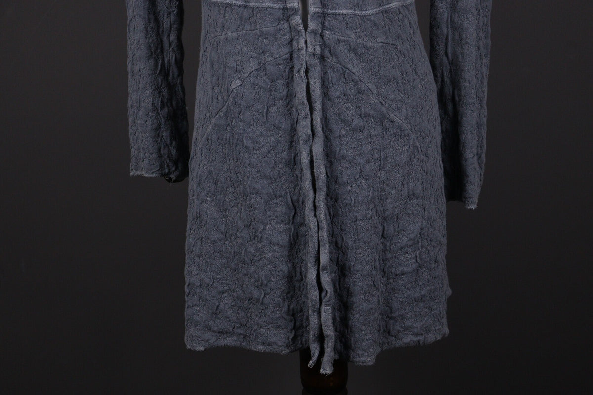 Transit Par Such 530 Gray Long Sleeve Linen Blend Dress – Size 5