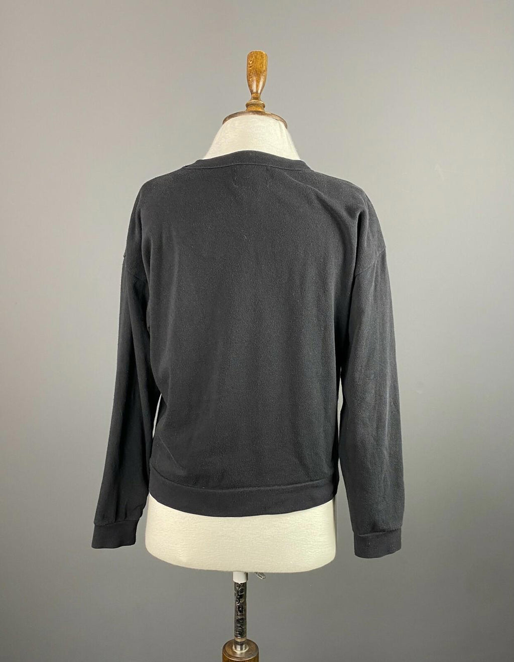 STUSSY One World Black Cotton Big Logo Sweater – Size L