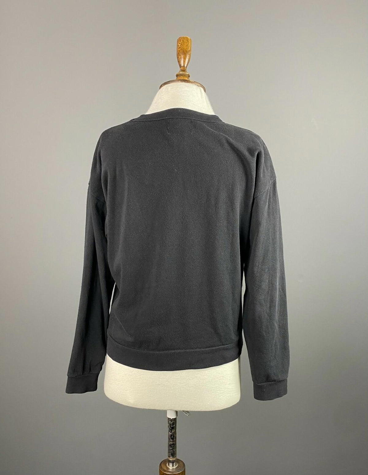 STUSSY One World Black Cotton Big Logo Sweater – Size L