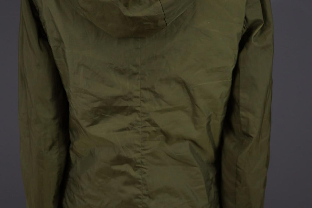 Max Mara Jacket Cream Green Reversible Zipped Pocket Hooded Full Zip – Size 10