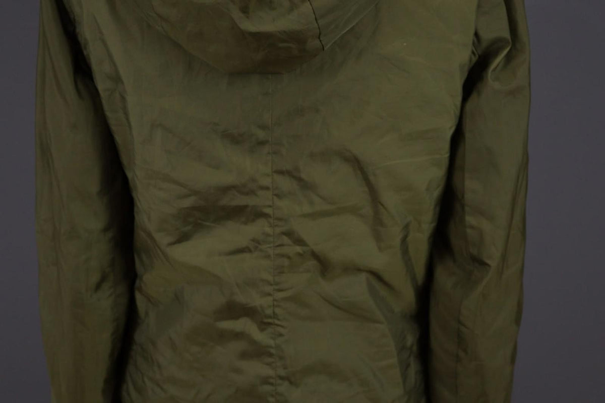 Max Mara Jacket Cream Green Reversible Zipped Pocket Hooded Full Zip – Size 10