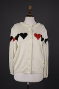 MONDI Ivory Knit Long Sleeve Cardigan Sweater – Size 40
