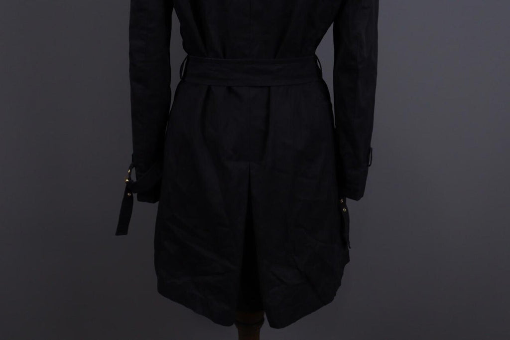WEEKEND MAX MARA Black Double Breasted Belted Trench Coat – Size I 44 / GB 12 / S