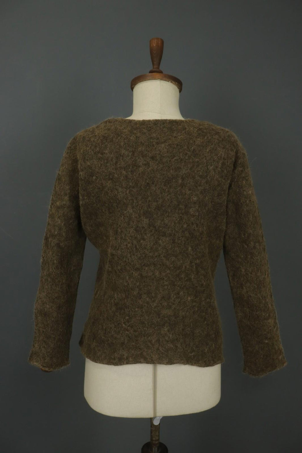 GUDRUN SJODEN Brown Long Sleeve Regular Fit Round Neck Pullover Sweater – Size L