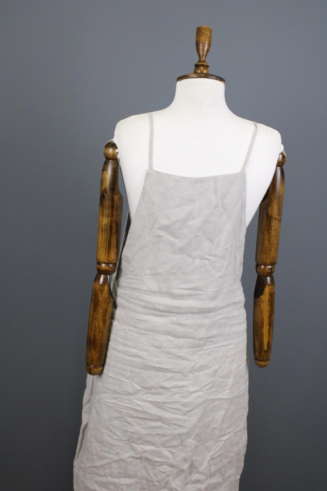 SARAH PACINI Gray Spaghetti Strap Square Neck Sleeveless Tank Dress – Size M/L