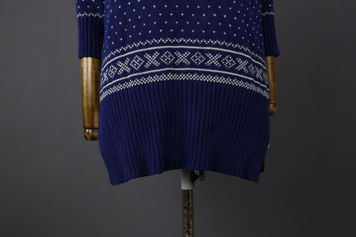 DENIM & SUPPLY RALPH LAUREN Blue Fair Isle Knit Sweater – Size S