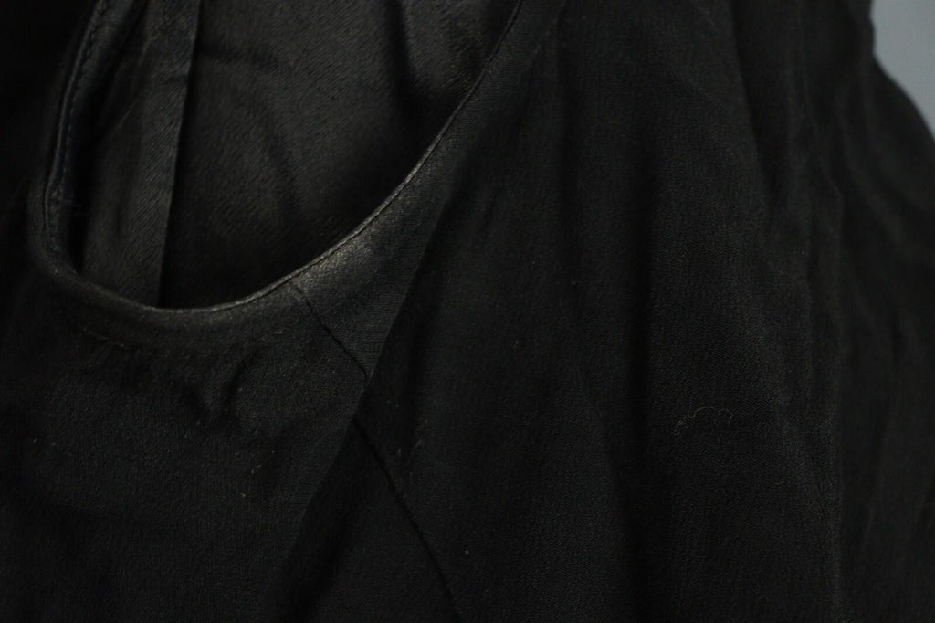 ANNETTE GORTZ Black Viscose Knee Length Sheath Dress – Size 40