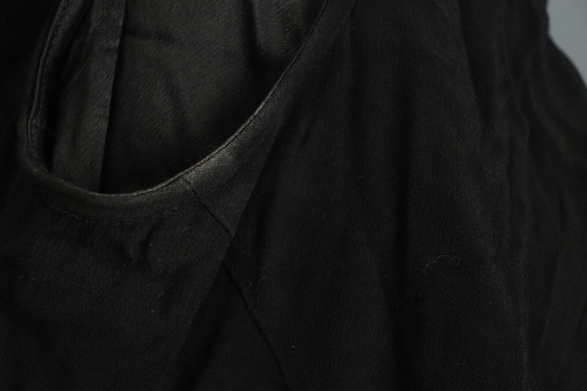 ANNETTE GORTZ Black Viscose Knee Length Sheath Dress – Size 40