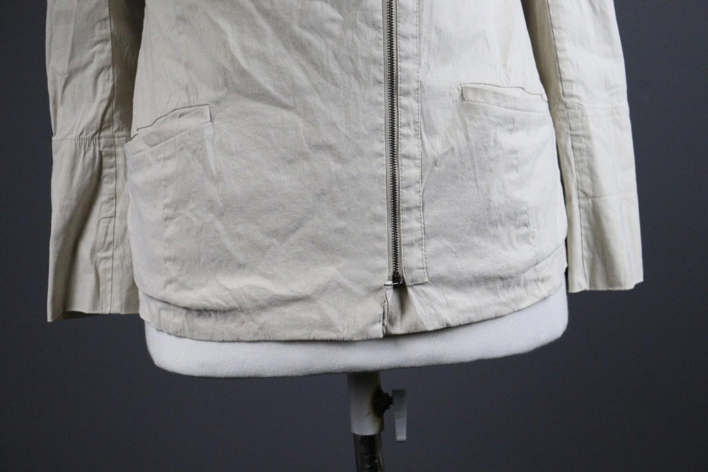 ANNETTE GORTZ Women's Linen Designer Full Zip Blazer Jacket – Size 38