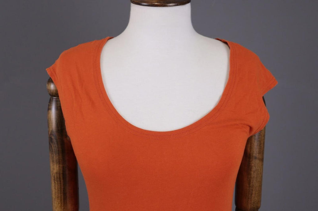 GUDRUN SJODEN Orange Summer A-Lien Tunic Dress – Size S