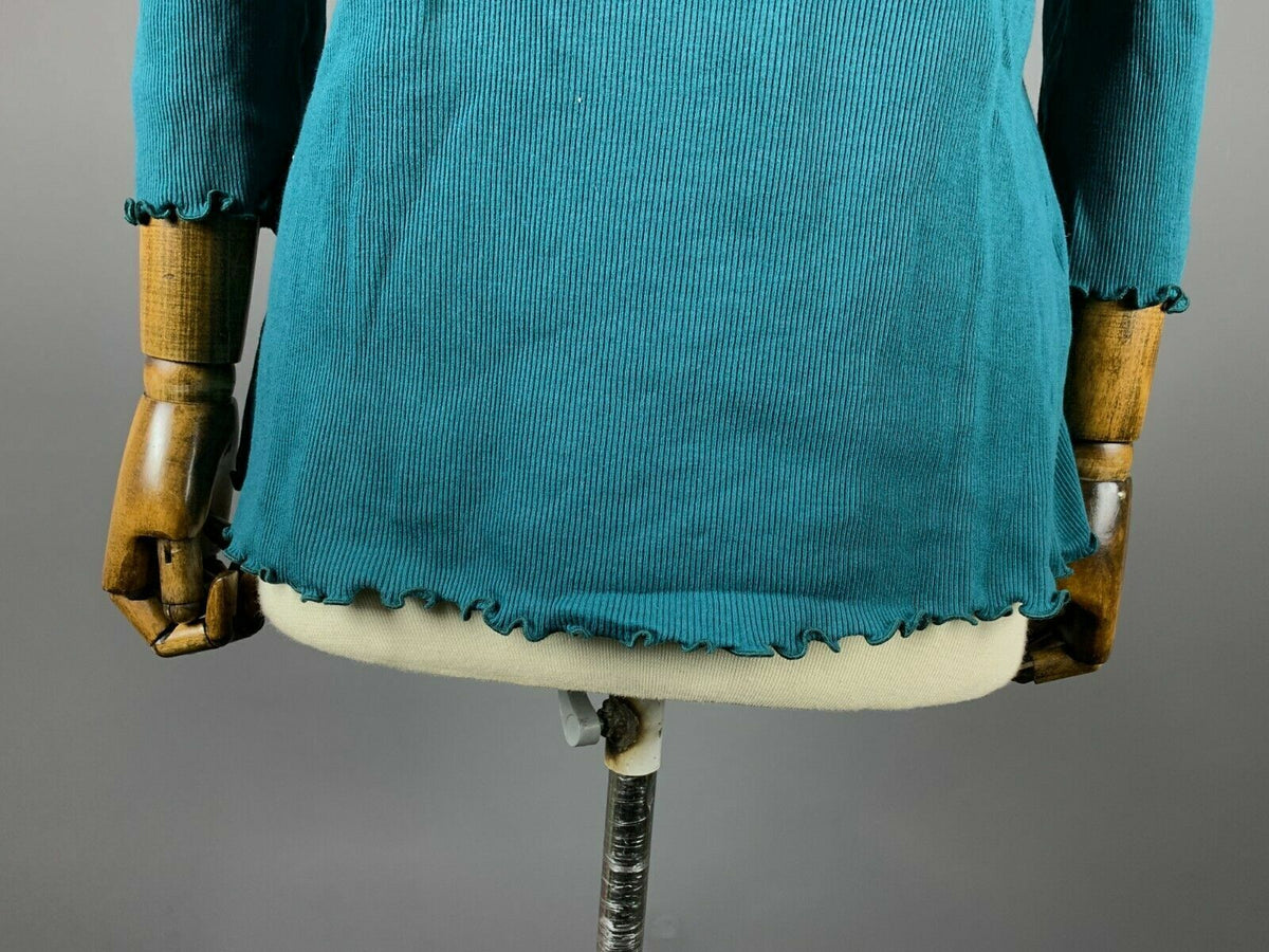 Deerberg by Oska Blue Long Sleeve Top Blouse – Size XL