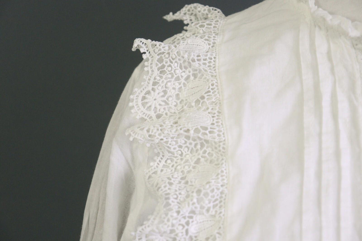 ZADIG & VOLTAIRE White Long Sleeve Button Down Lace Top Blouse Shirt – Size 16-M