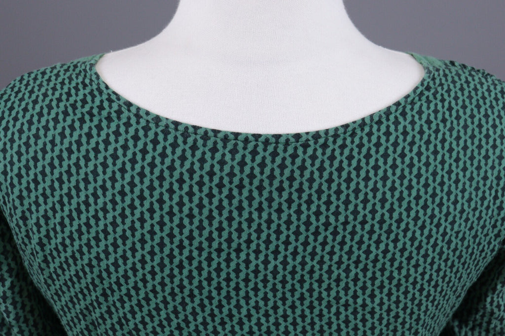 BA&SH Tanja Green Lagenlook Relaxed 3/4 Sleeve Blouson Dress – Size 0 / XS