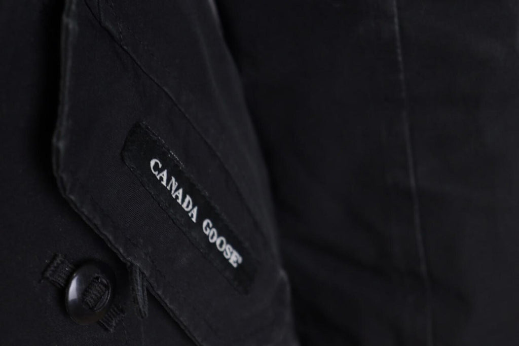 Canada Goose Black Multipockets Fur Down Cargo Hooded Jacket – Size S