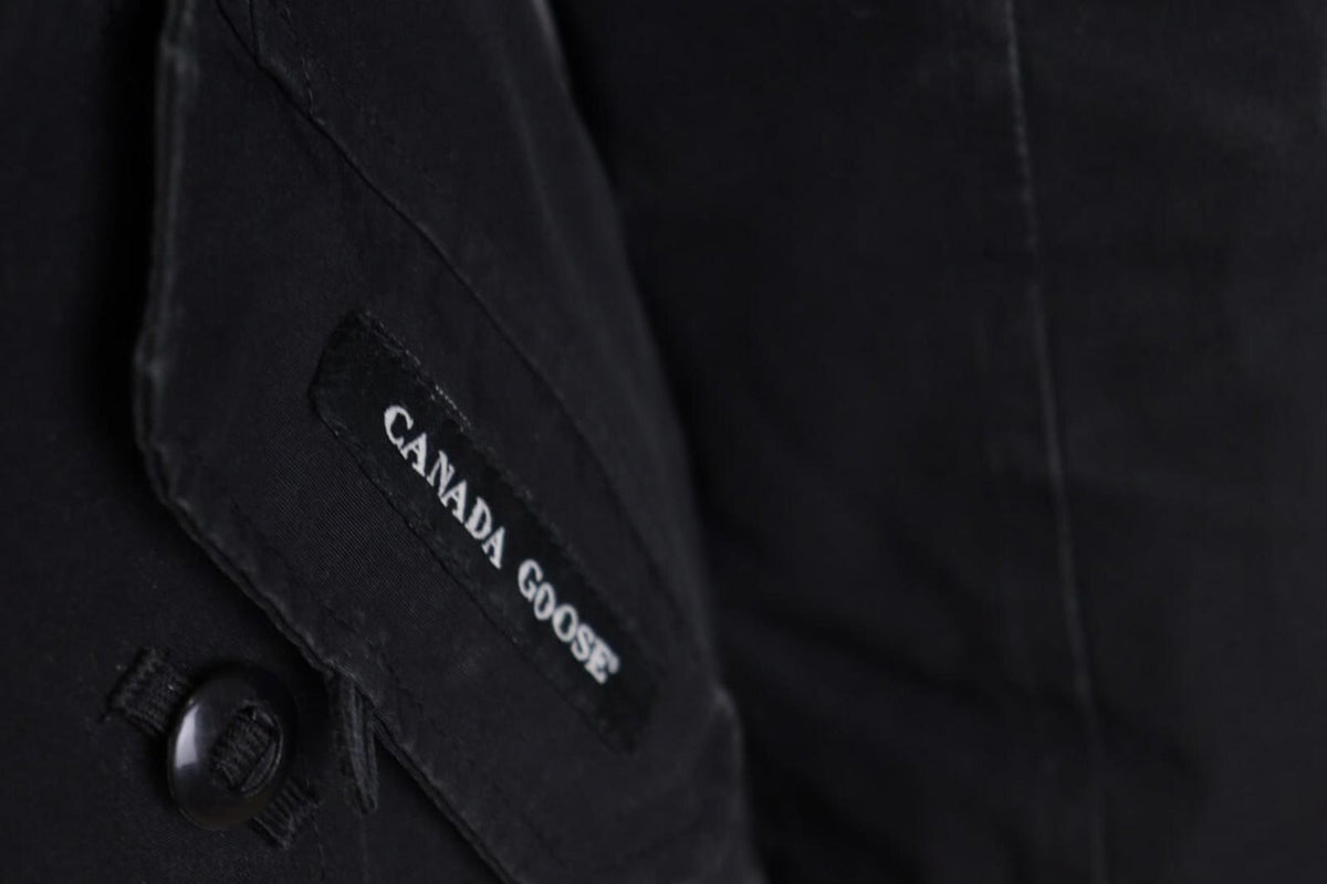 Canada Goose Black Multipockets Fur Down Cargo Hooded Jacket – Size S
