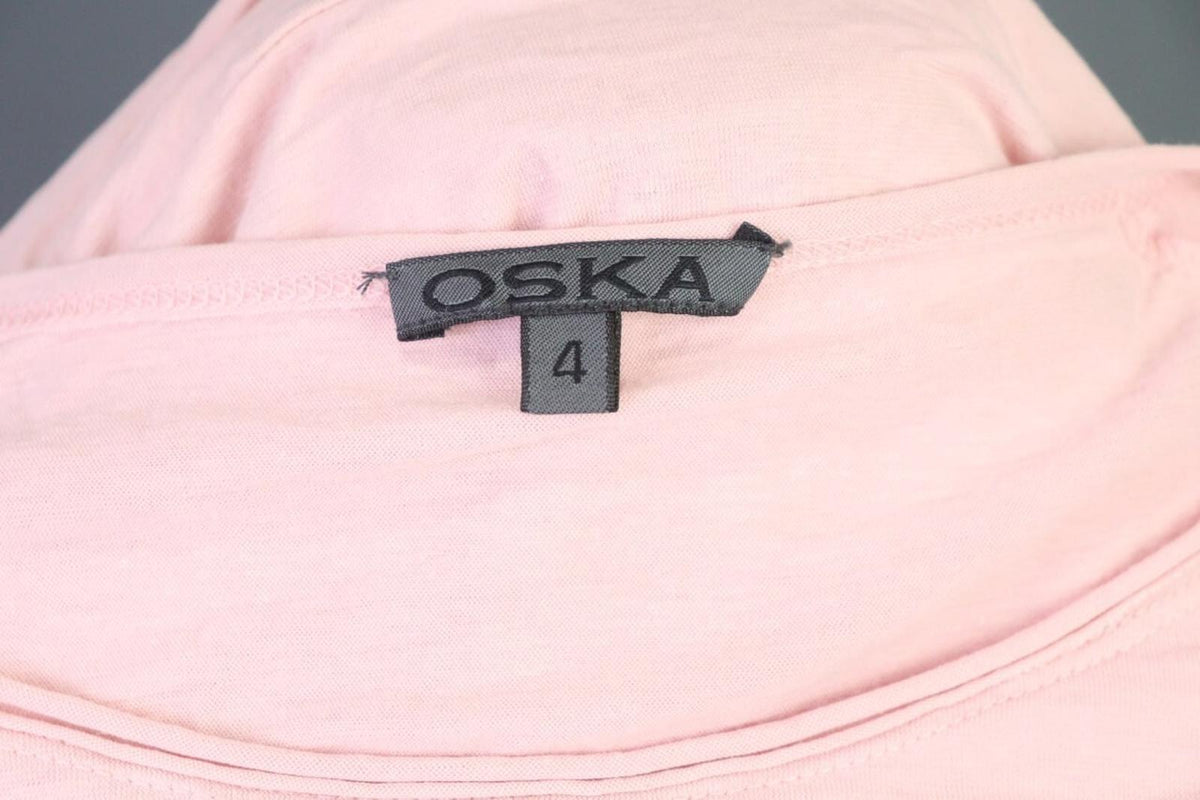 OSKA Pink Short Sleeve Tunic Top Shirt – Size 4