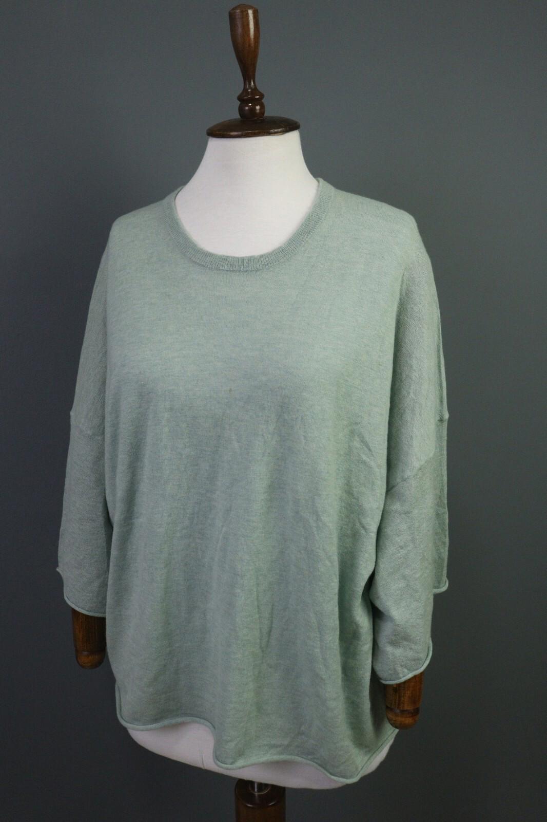ZADIG & VOLTAIRE Green 100% Cashmere Bell Sleeve Top Blouse Shirt – Size S