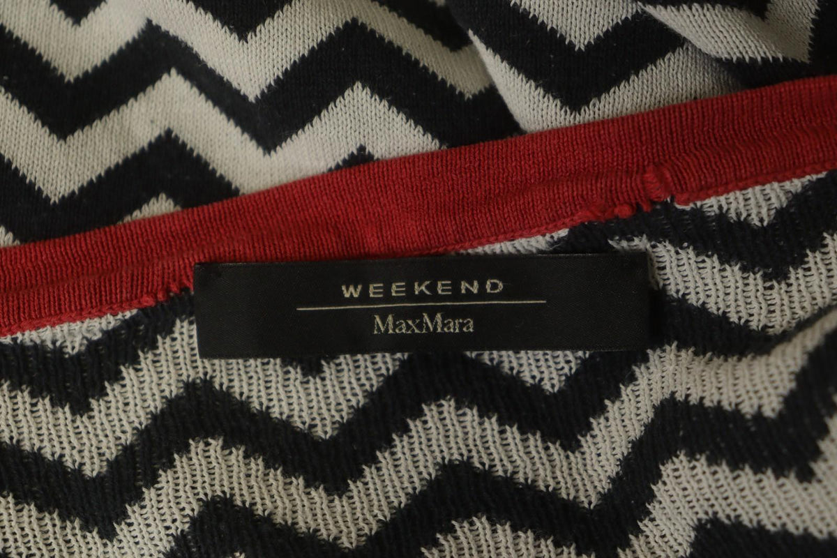 WEEKEND MAX MARA Multi Striped Knitted Long Sleeve Round Neck Sweater – Size XL
