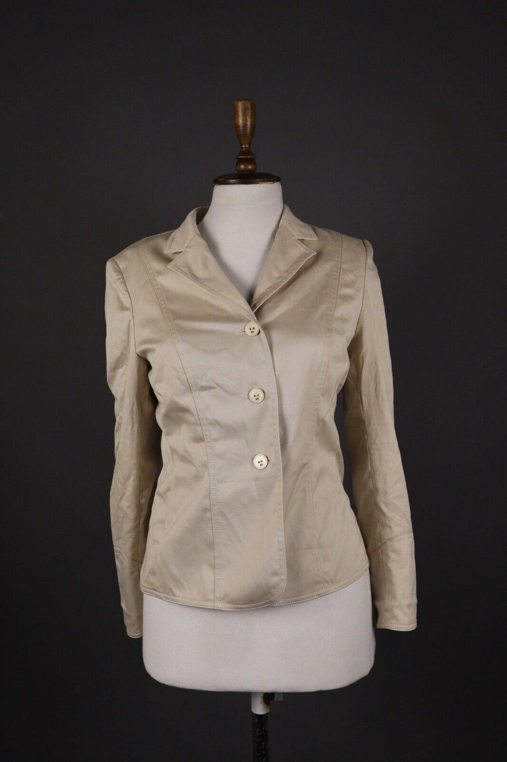 Escada Beige Formal Skirt Suit 2 Piece Blazer Jacket – Size 36