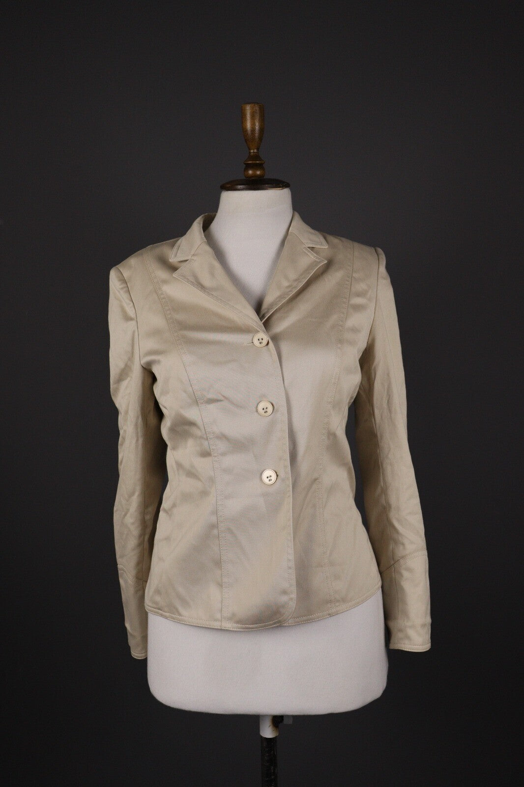Escada Beige Formal Skirt Suit 2 Piece Blazer Jacket – Size 36