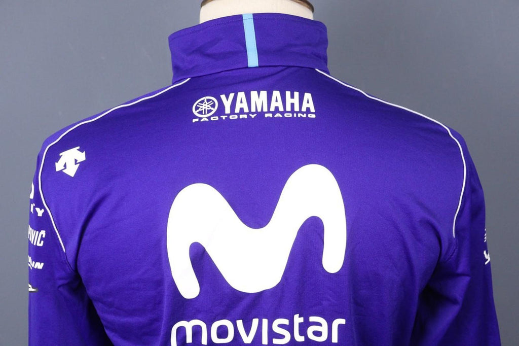 Yamaha Motor Blue Raglan Sleeve Full Zip Monster Energy Racing Team Jacket Sz S