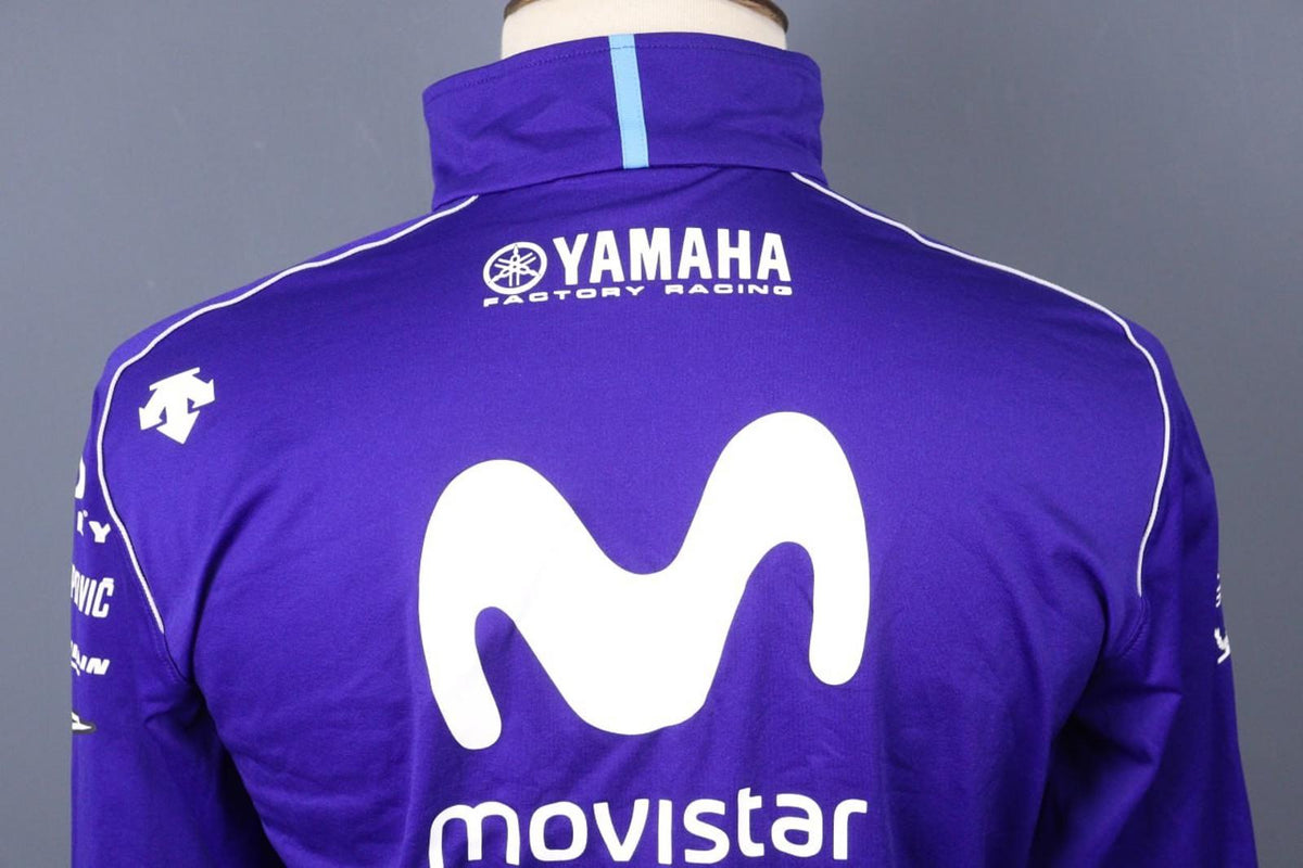 Yamaha Motor Blue Raglan Sleeve Full Zip Monster Energy Racing Team Jacket Sz S