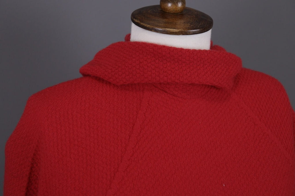 Patagonia Red Lagenlook Turtle Neck Hooded Fleece Jacket – Size M