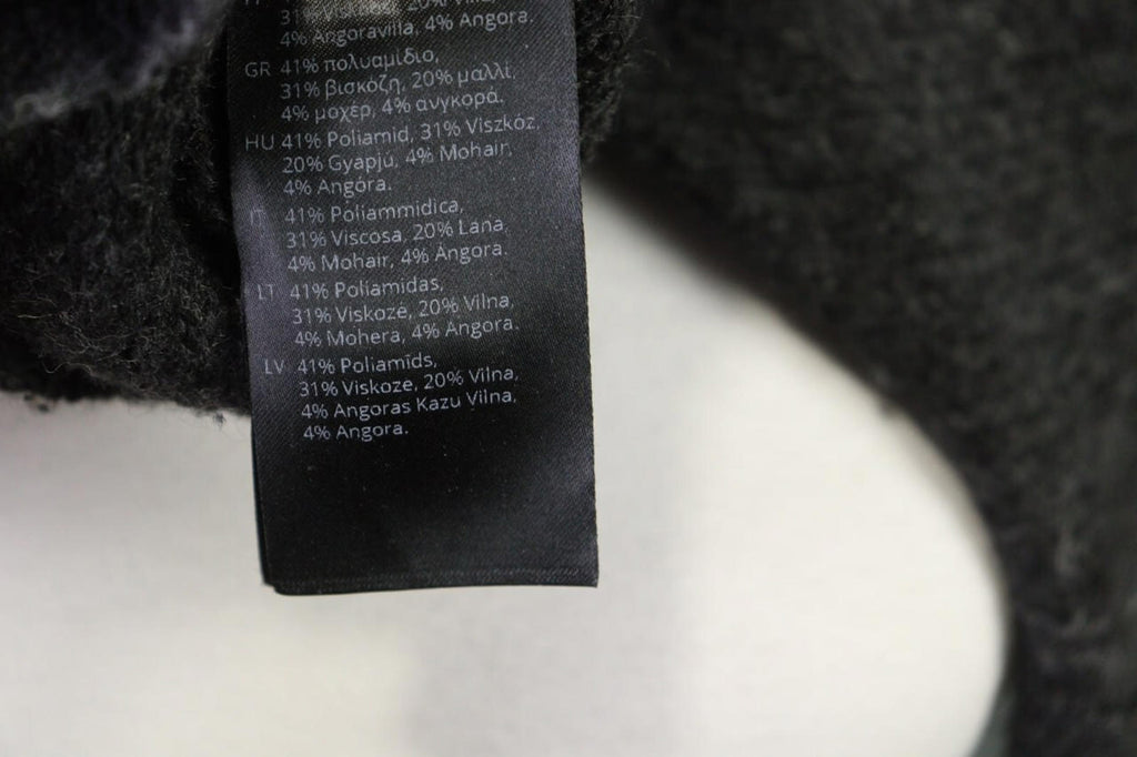 OSKA Gray Lagenlook Obersized Wool Mohair Angora Cardigan Sweater