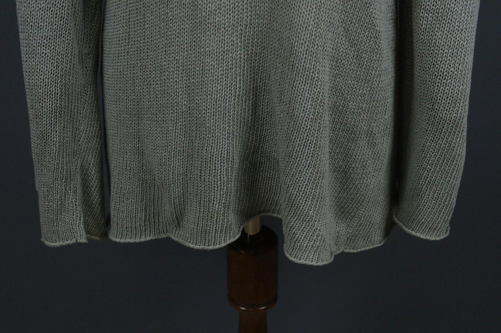 ANNETTE GORTZ Green Deep V-Neck Knit Pullover Sweater – Size XL