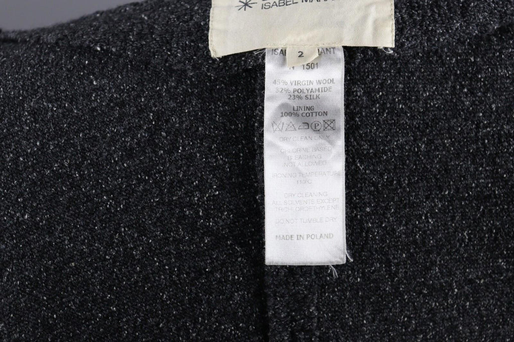 ISABEL MARANT ETOILE Wool Silk Slim Solid Designer Blazer Jacket – Size 2