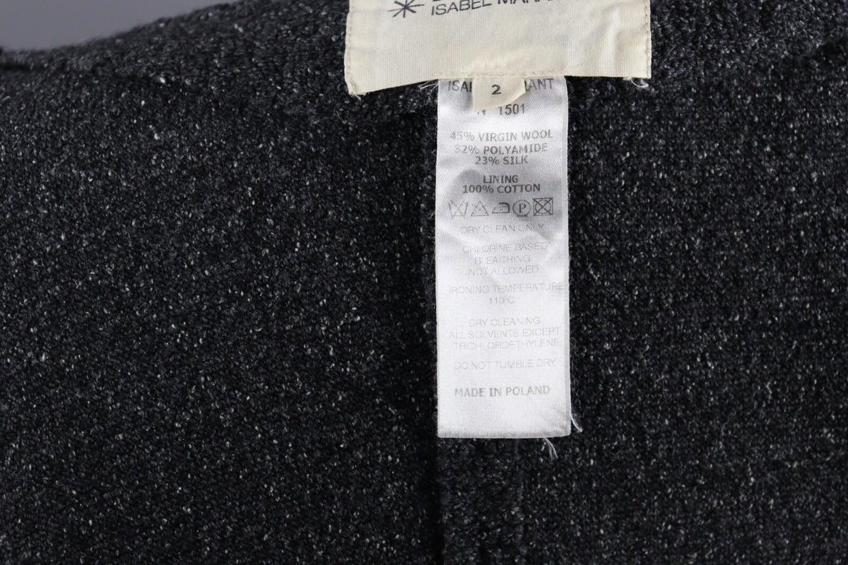 ISABEL MARANT ETOILE Wool Silk Slim Solid Designer Blazer Jacket – Size 2