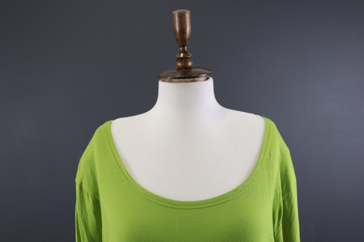 Gudrun Sjoden Green Boat Beck Long Sleeve Pullover Blouse – Size XXL