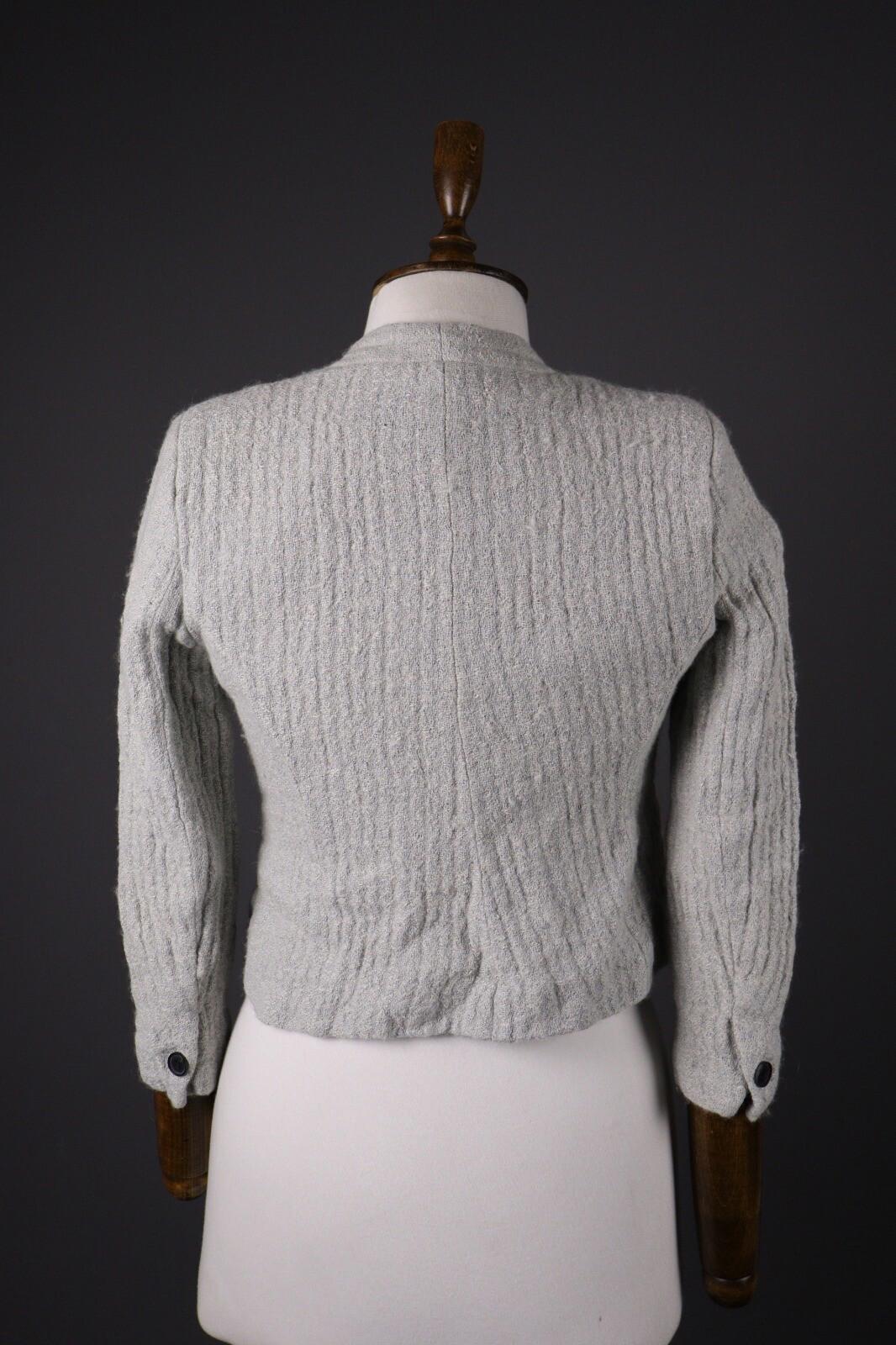 ISABEL MARANT ETOILE Gray Wool Tweed One Button Blazer Jacket – Size 40