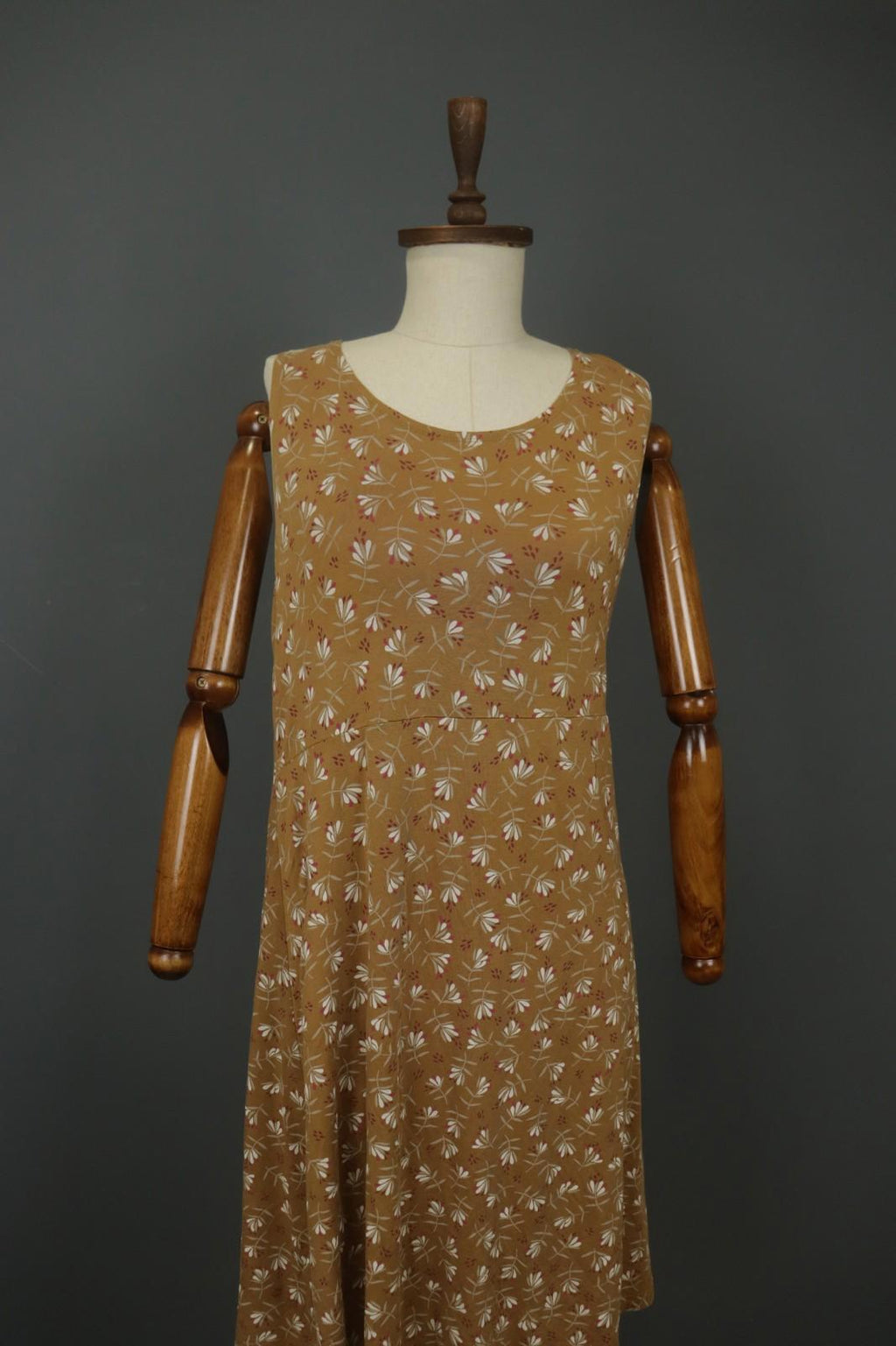 GUDRUN SJODEN Multi Floral Sleeveless Round Neck Pullover Tank Dress – Size L