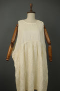 Barbara Lang Cotton Crew Neck Sleeveless Knee Length Pullover Tank Dress Sz L/XL