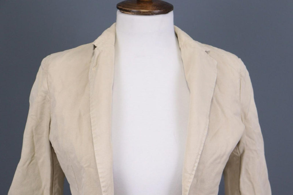 LBM Tan Tailored Fit Formal Notch Lapel Single Breasted Blazer Jacket – Size 42