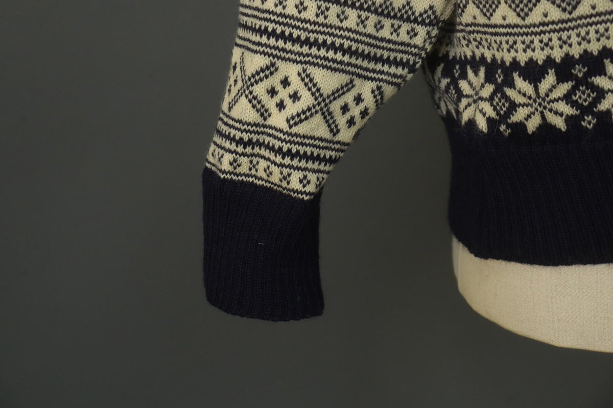 DALE OF NORWAY Multi Fair Isle Wool Knitted Button Front Ski Sweater – Size M