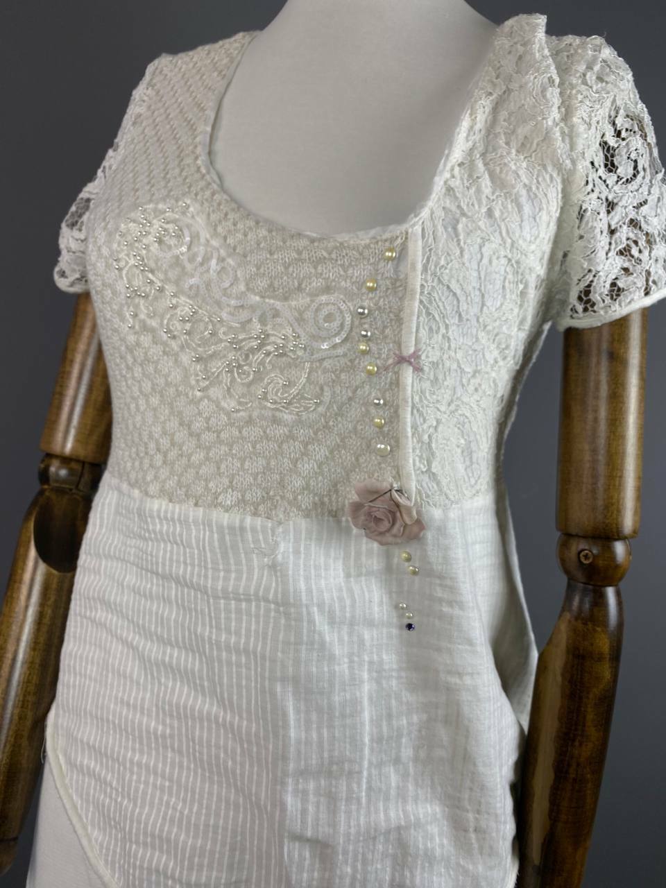 Elisa Cavaletti Sono Italiano Short Sleeve Mesh A-Line Maxi Dress – Women's XS