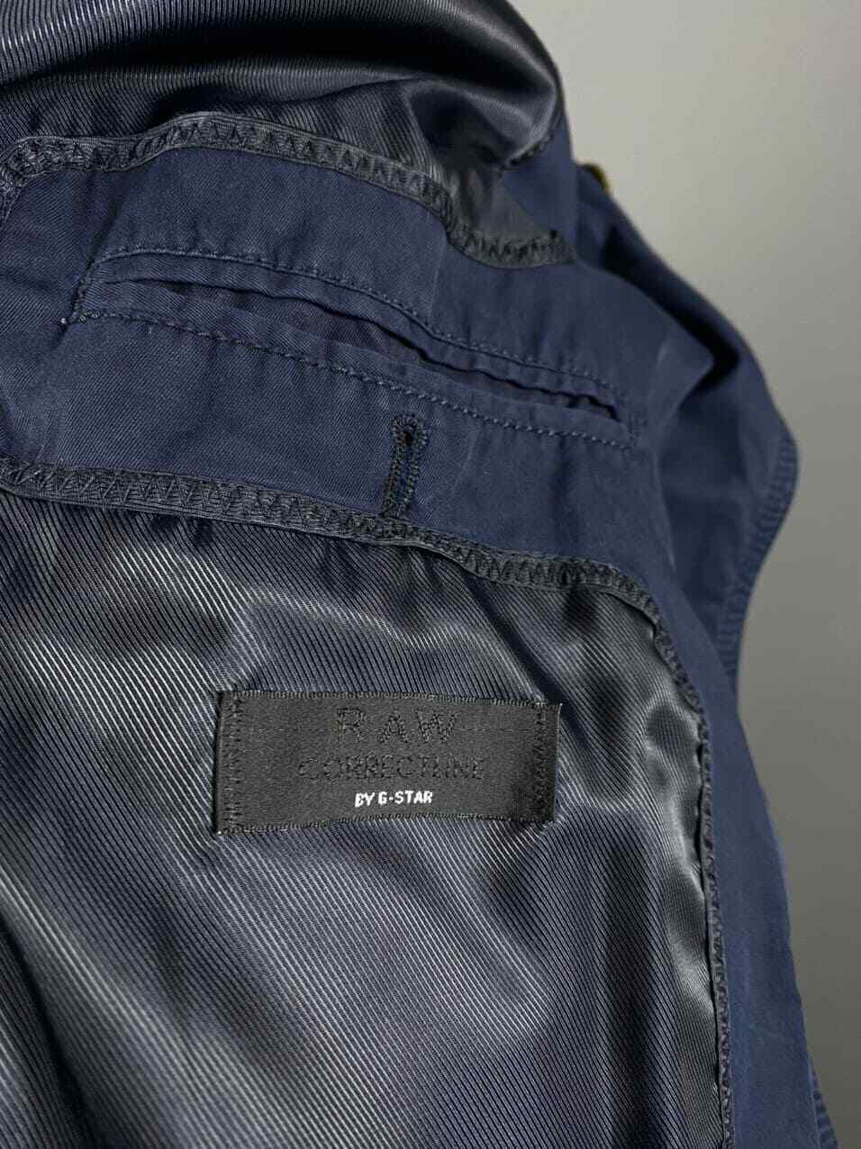 Raw Correctline By G-Star Blue Double Breasted Coat – Women's M