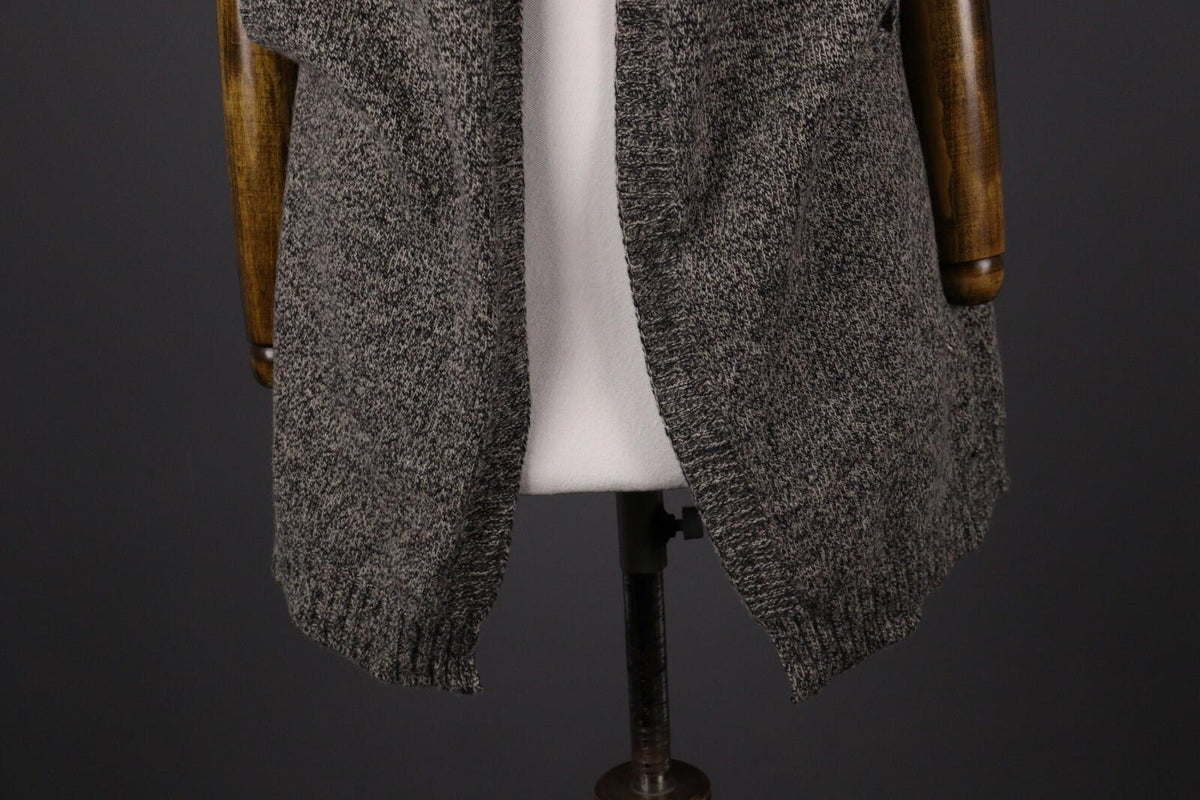 COP COPINE Gray Designer Knit Drape Cardigan Sweater – Size M