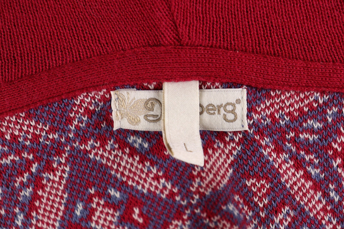 Deerberg by Oska Multicolor Full Zip Hooded Long Cardigan Sweater – Size L